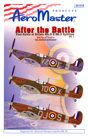 After the Battle, Post Battle of Britain Spitfire MKII and MKV part 1 AMD32-018