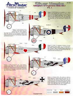 Silver Hawks Nieuport Fighters 1916-1917 pt 1  AMD48-504