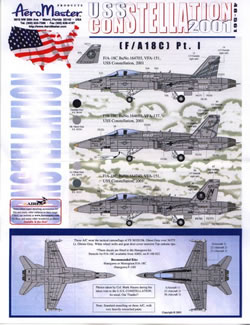 USS Constellation part 1 (F/A18C VFA151,VFA137)  AMD48-561