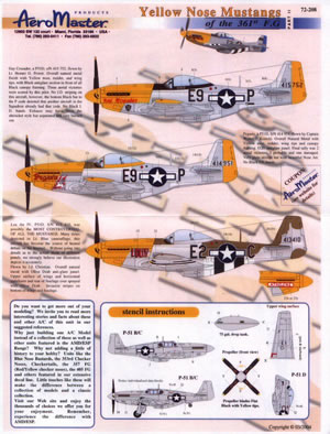 Yellow Nose Mustangs of the 361st FG (361FG) P51 Pt.2  AMD72-208