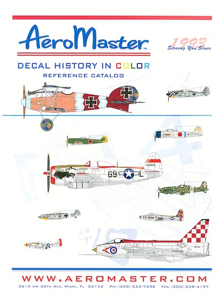 Aeromaster Decal History in Color Reference catalog  AMDCAT1