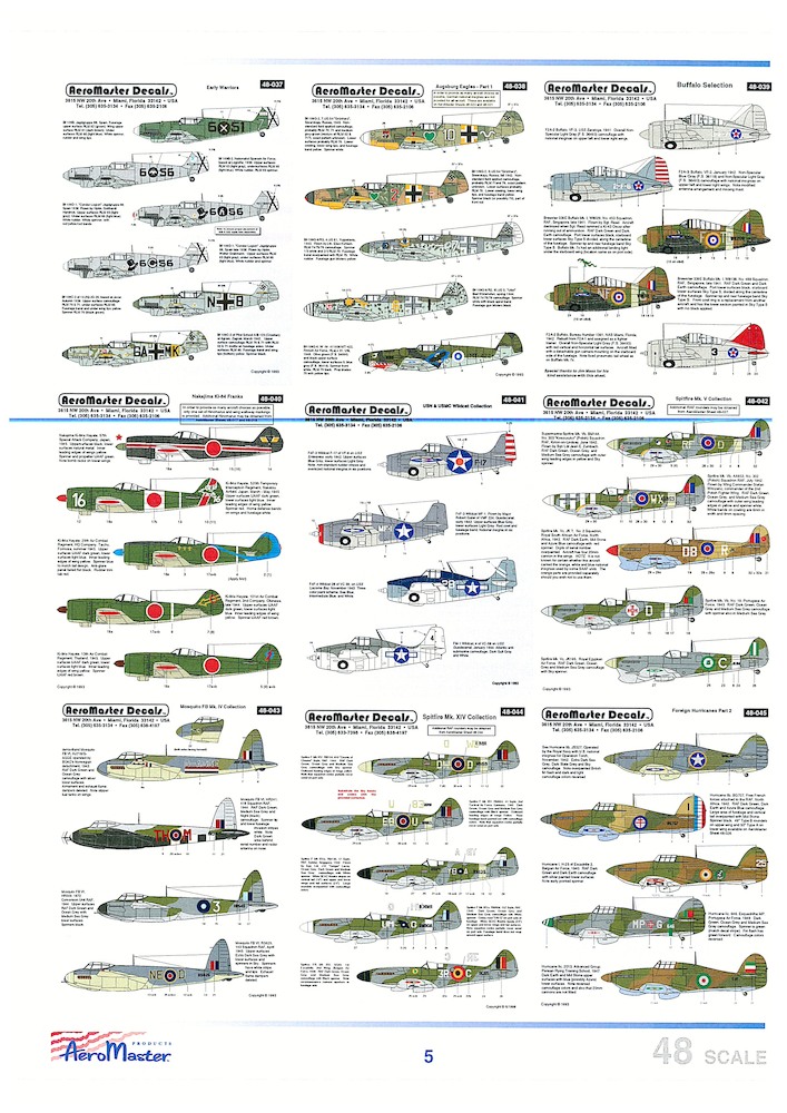 AEROMASTER AMDCAT1 Aeromaster Decal History in Color Reference ca