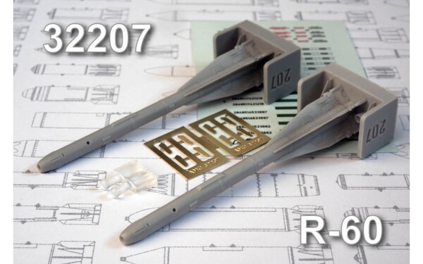 Short range R60 Air to Air missile (2x)  AMC32207