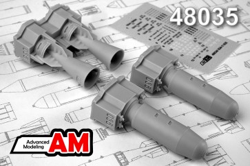 OFZAB-500B -500ShR 500kg High Explosive fragmentation Incendiary bombs (2x)  AMC48035