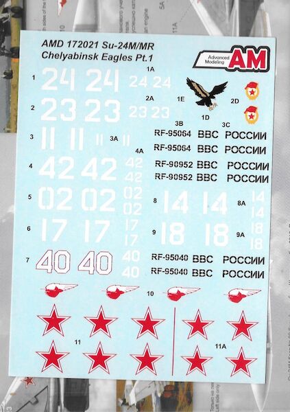 Suchoi Su24M/MR 'Fencer' Chelyabinsk eagles Part1 (RESTOCK)  AMD-172021