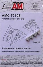 Aircraft Wheel Chocks, Suitable for Modern Soviet / Russian Aircraft (4x)  AMg72108