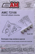 Aircraft Wheel Chocks, Suitable for Modern Soviet / Russian Aircraft (4x) AMg72108