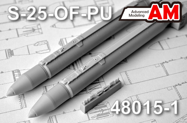 S-25OF-PU Air Launched Unguided Rocket with High explosive fragmentation Warhead (2x) AMC48015-1