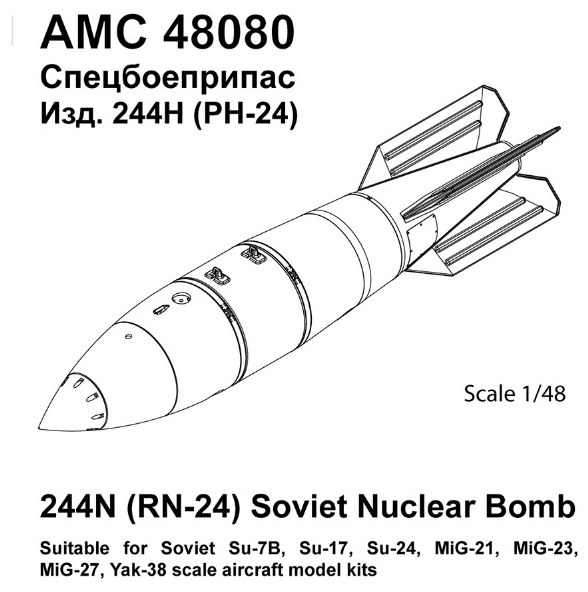 RN24 (244N) Soviet tactical nuclear bomb (1x) AMC48080