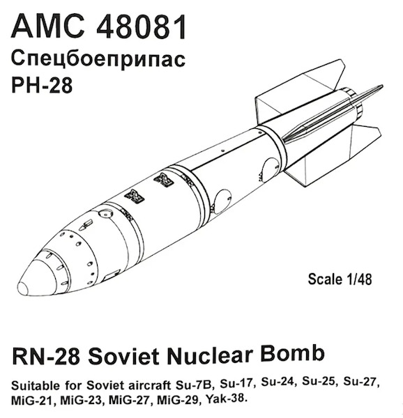 RN28 Soviet tactical nuclear bomb (1x) AMC48081-1