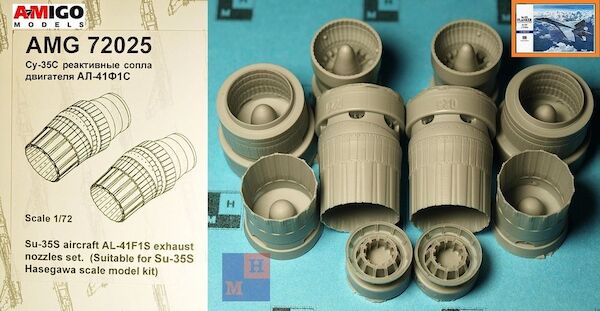 AL31F1S Exhaust nozzles for Suchoi Su35 family ( Hasegawa) AMG72025