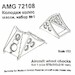 Aircraft Wheel Chocks, Suitable for Modern Soviet / Russian Aircraft (4x) AMg72108