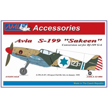 Avia S199 "Sakeen" conversion set for Revell BF109G-6  AMLA32006