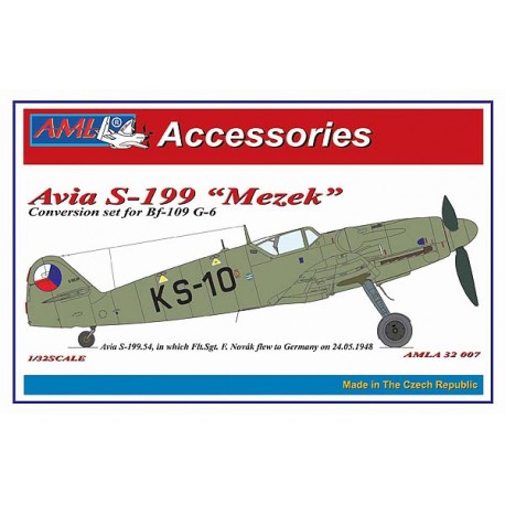 Avia S199 "Mezek" conversion set for Revell BF109G-6  AMLA32007