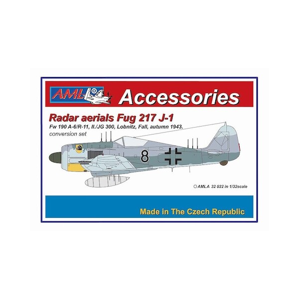 Radar Aerials FuG217 J-1 for Focke Wulf FW190A-6/R11 II/JG300 AMLA32022