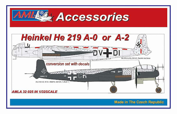 Heinkel He219A-0/R6, He219A-2 conversion set (Revell) AMLA32025