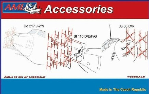 Radar Aerials FuG202/212 for Do217J-2/N, BF110D/E/F/G, Ju88C/R  AMLA32031