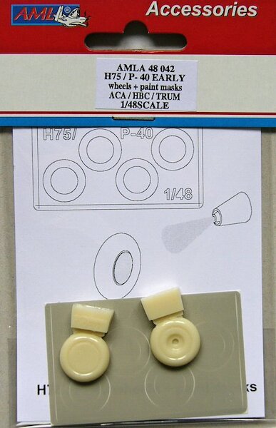 Curtiss P36/H75/P40 (early) Wheels and Masks  AMLA48042