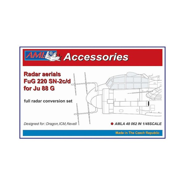 Junkers Ju88C FuG 220SN-2c/d Radar Aerials (Dragon/IMC/Revell)  AMLA48062