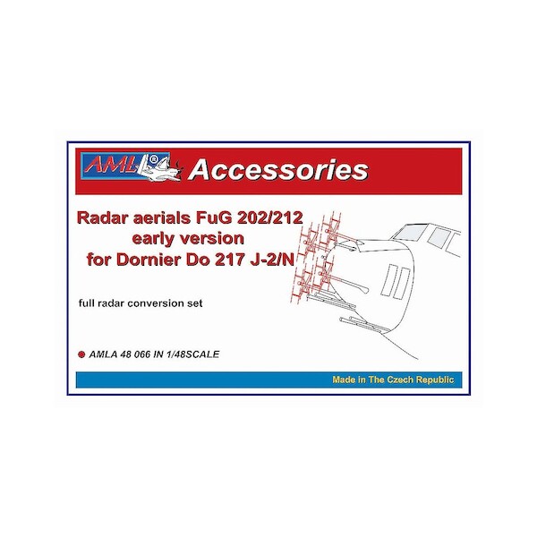 Dornier D0217J-2/N FuG 201/212 Early version Radar Aerials (IMC) AMLA48066