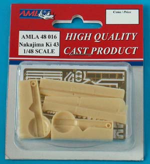 Nakajima Ki43 Hayabusa (Oscar) wheel well set and Flaps (Hasegawa, Fine Molds, Nichimo) AMLA48016
