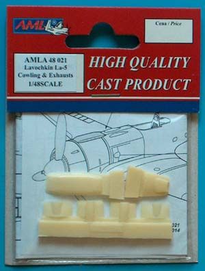 Lavochkin La5/5F cowlings and exhausts (Zvezda) AMLA4821