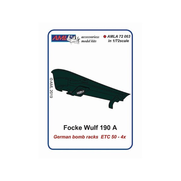 German Bomb racks ECT50 for Fw190A AMLA72063