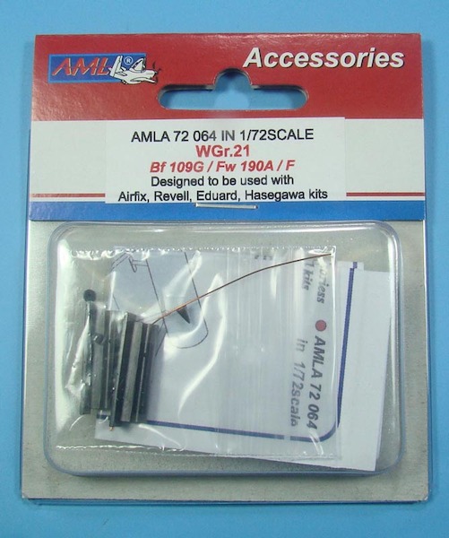 Wgr21 rockets for BF109G/Fw190A/F (2x)  AMLA72064