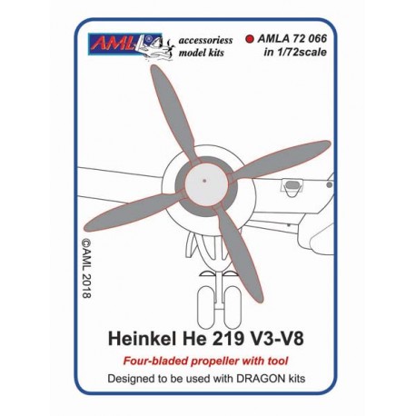 Heinkel He219 Four Bladed Props (Dragon) AMLA72066