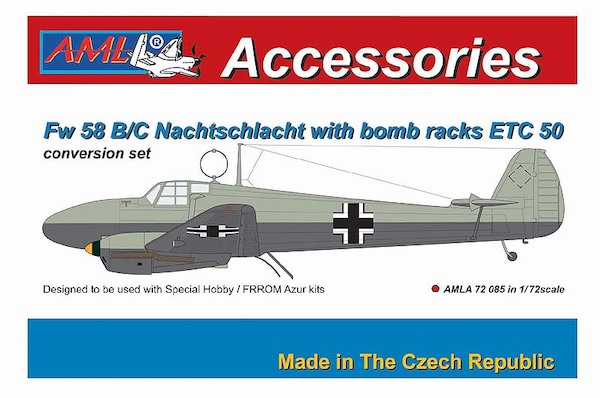 Focke Wulf FW58B/C Weihe Nachtschlacht with ECT50 Bomb racks AMLA72085
