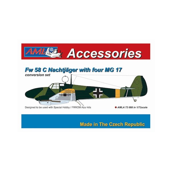 Focke Wulf FW58B Weihe Nachtjäger with 4X MG17 AMLA72088