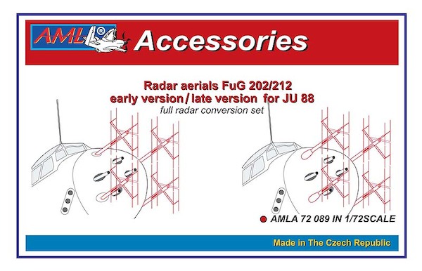 FuG202/212 radar Aerials for Junkers Ju88 (ICM) AMLA72089