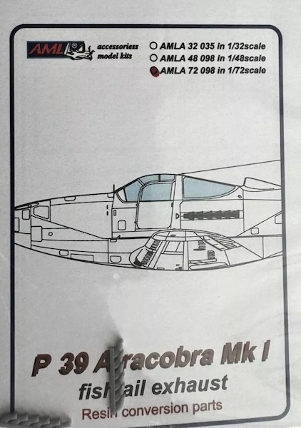 Bell Airacobra MKI Fishtail exhausts  AMLA72098
