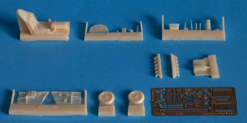 Messerschmitt BF109K-4 Detail set (Heller, Fine Moulds)  amla7226