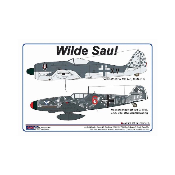 Wilde Sau! , FW190A-5 & BF109G6/R6 AMLC2-037