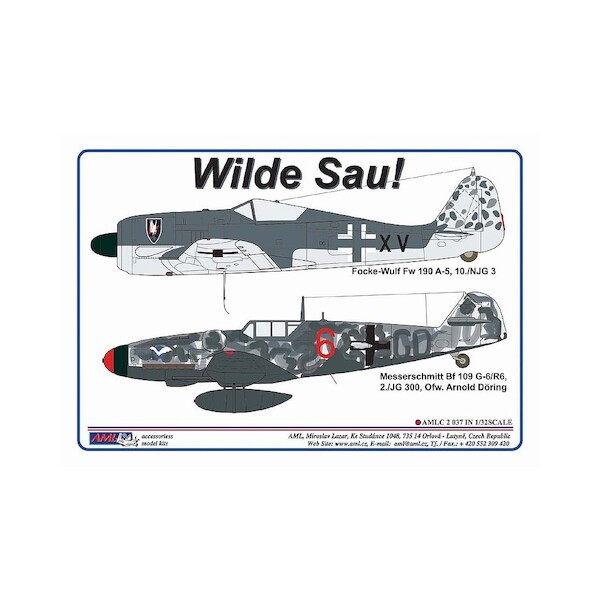 Wilde Sau! , FW190A-5 & BF109G6/R6  AMLC2-037