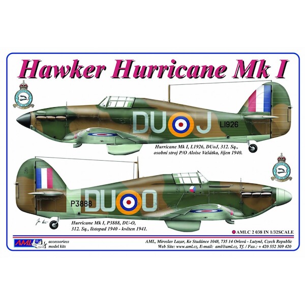 Hawker Hurricane MK1 Czechoslovak pilots of 312sq RAF) AMLC2-038