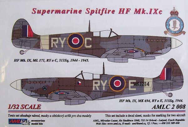 Spitfire HF MkIXc (RY-C and RY-E 313sq RAF)  AMLC32-008