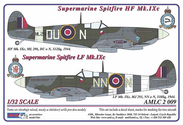 Spitfire HF MkIXc (DU-N and NN-N 310sq RAF)  AMLC32-009