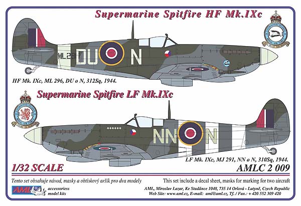 Spitfire HF MkIXc (DU-N and NN-N 310sq RAF) AMLC2-009