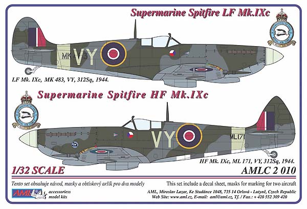 Spitfire LF MkIXc (VY- 312sq RAF)  AMLC32-010