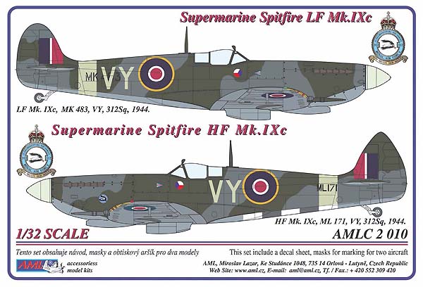 Spitfire LF MkIXc (VY- 312sq RAF) AMLC32-010