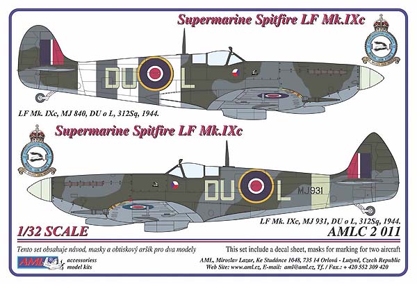 Spitfire LF MkIXc (DU-L 312sq RAF)  AMLC32-011