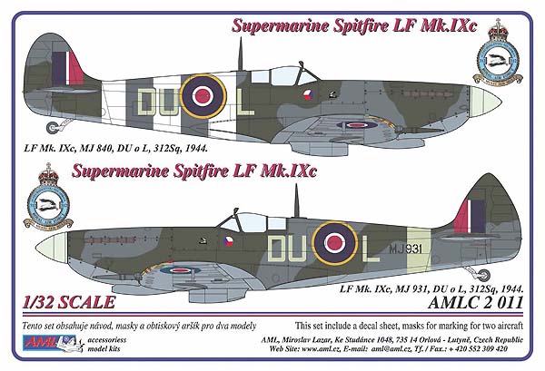 Spitfire LF MkIXc (DU-L 312sq RAF) AMLC2-011