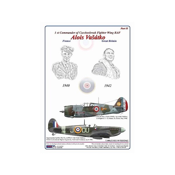 Aircraft of Alois Vasatko part 2 (Hawk 75, Spitfire) AMLC32023