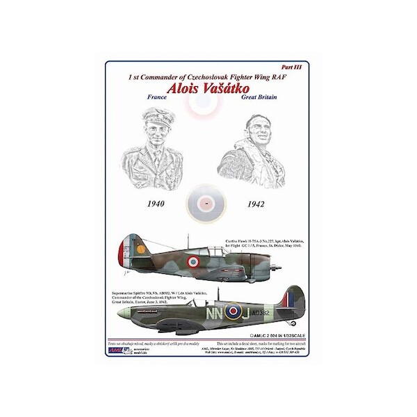 Aircraft of Alois Vasatko part 3 (Hawk 75, Spitfire) AMLC32024