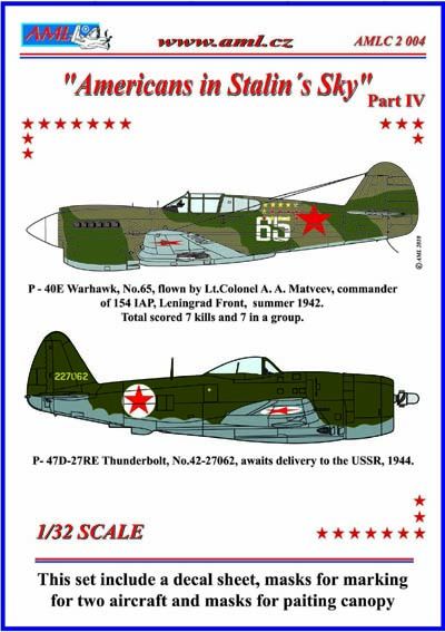 Curtiss P40E Warhawk and P47D Thunderbolt Americans in Stalins sky part 4  AMLC3204