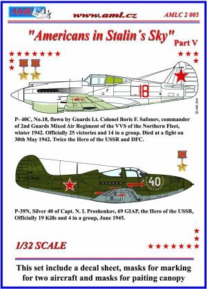 Curtiss P40C Tomahawk and P39N Airacobra Americans in Stalins sky part 5  AMLC3205