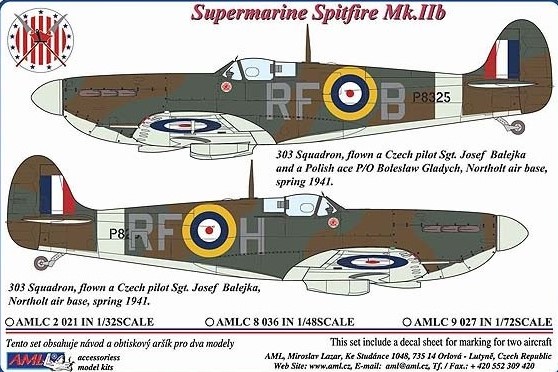 Supermarine Spitfire MKIIb 303sq RAF  AMLC4-004