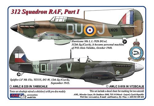 312sq RAF Part 1 (Hurricane MKI, Spitfire LF MkIXe) AMLC4-005